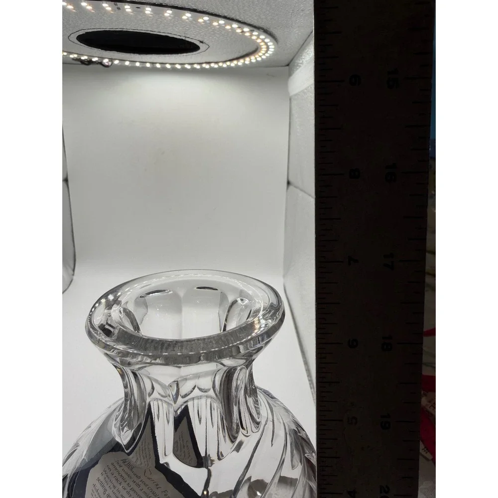 Marquis by‎ Waterford Brookside Crystal Bud Vase 6 Inch Clear Made in Poland